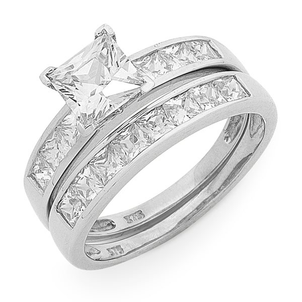 Cz princess store cut ring